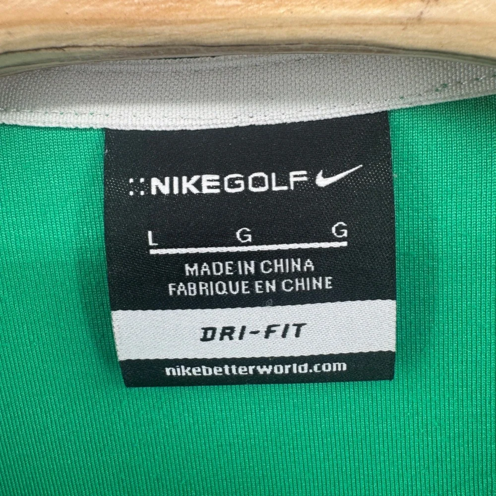 Nike Golf Dri-FIT Polo Shirt Mens Large Geometric‎ Jacquard Short Sleeve